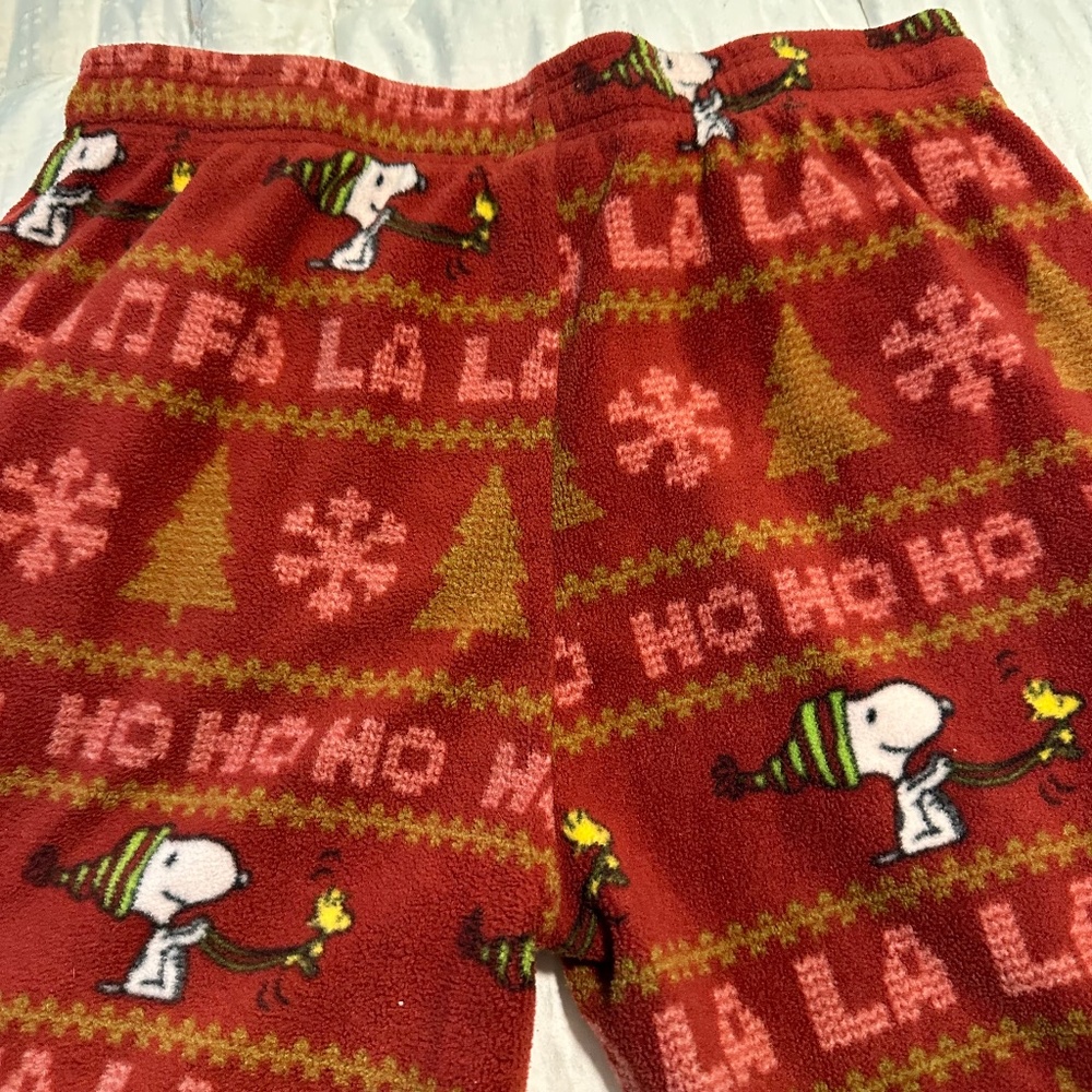 Peanuts house/sleep/lounge fleece pants size large